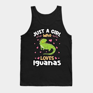 Just a Girl who loves Iguanas Tank Top